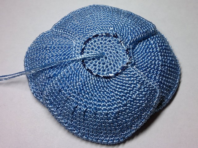 flor en crochet azul (9)