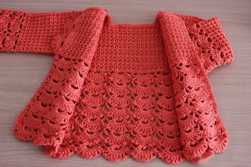 Chaqueta a hotsell crochet para niña
