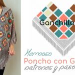 poncho crochet grannys