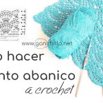 punto abanico crochet